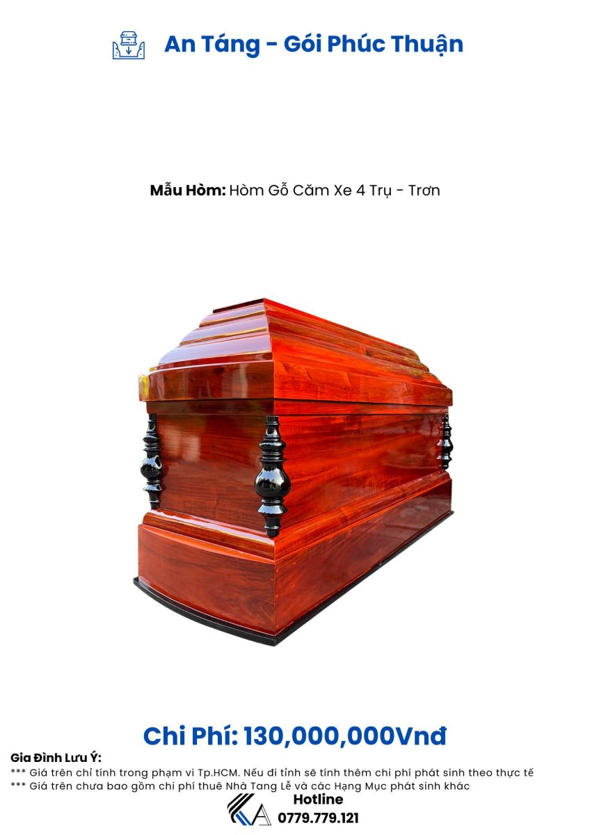 gói chôn 130 triệu hòm gỗ căm xe