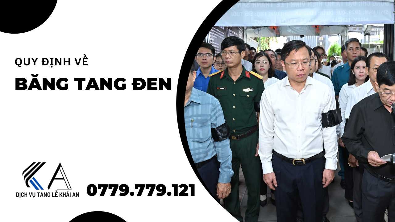 quy định về băng tang đen trong tổ chức tang lễ cán bộ công chức viên chức